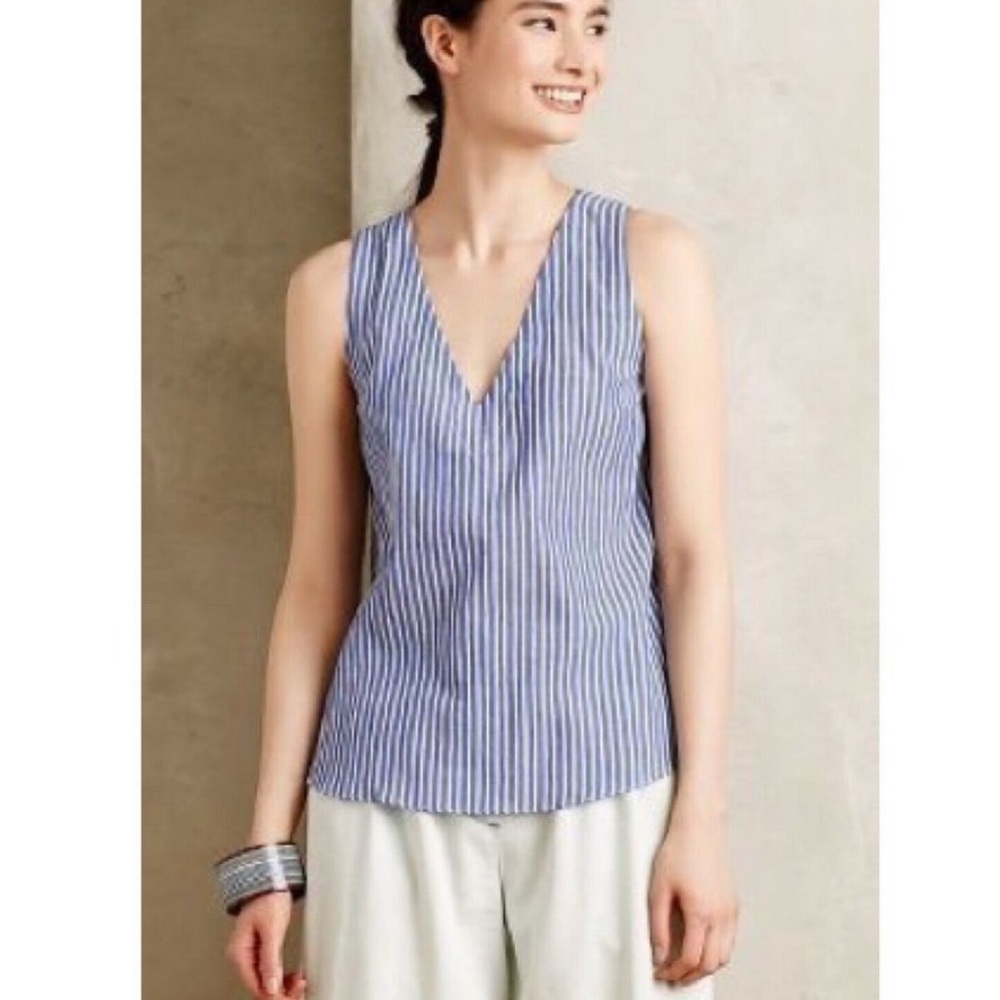 Anthropologie Nomad Morgan Carper Maricopa Tank Top Blouse M